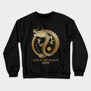 Golden Chinese Year of the dragon 2024 Crewneck Sweatshirt